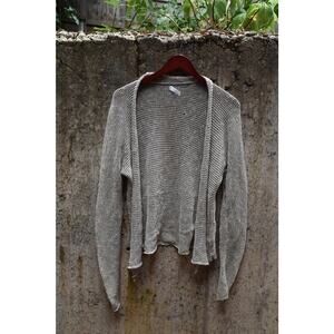 BNQ Open Knit Lightweight Cardigan – Size M – Natural Taupe